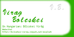 virag bolcskei business card